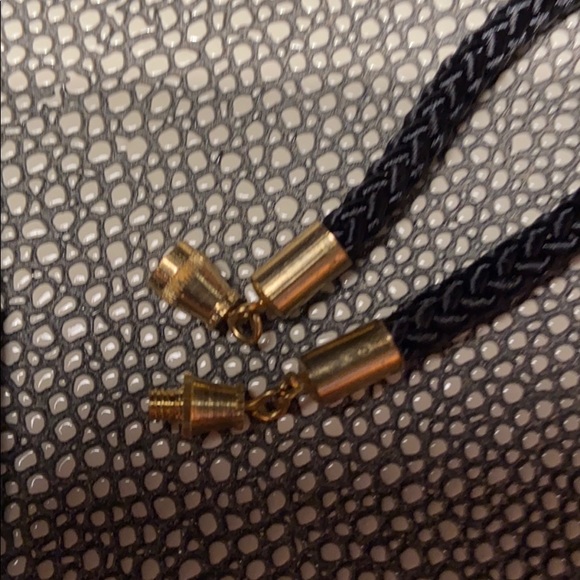 VTG 80s Cloisonné Locket Necklace with Tassel - Picture 7 of 7